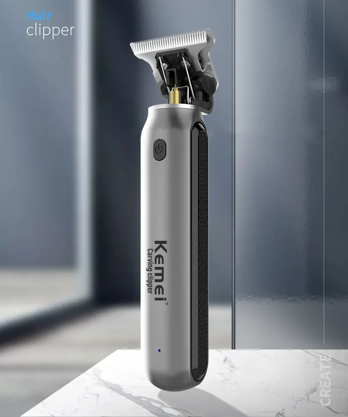 KEMEI Professional Electric Hair Trimmer for Men, Cordless Beard and Hair Clipper, Hair Cutter Machine, Rechargeable Set,Km-1757
