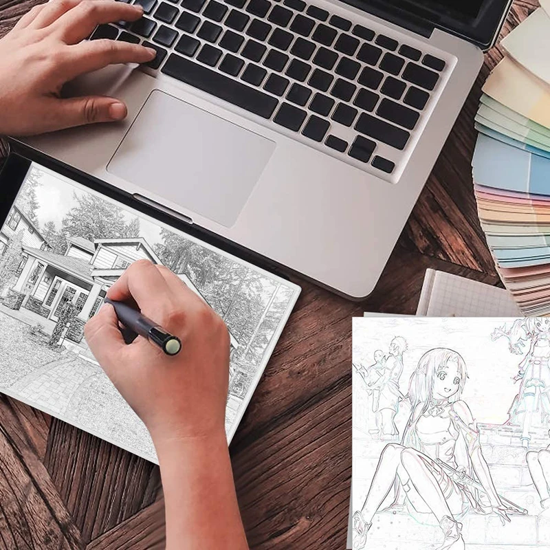 A4 A5 LED Drawing Tablet Three Level Digital Graphics Pad Light Pad Copy Board Electronic Art Graphic Painting Writing Table