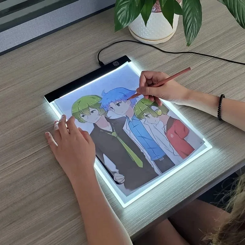 A4 A5 LED Drawing Tablet Three Level Digital Graphics Pad Light Pad Copy Board Electronic Art Graphic Painting Writing Table