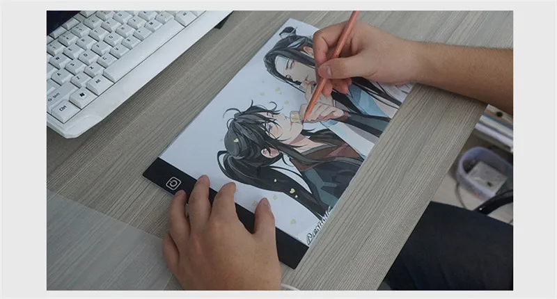 A4 A5 LED Drawing Tablet Three Level Digital Graphics Pad Light Pad Copy Board Electronic Art Graphic Painting Writing Table