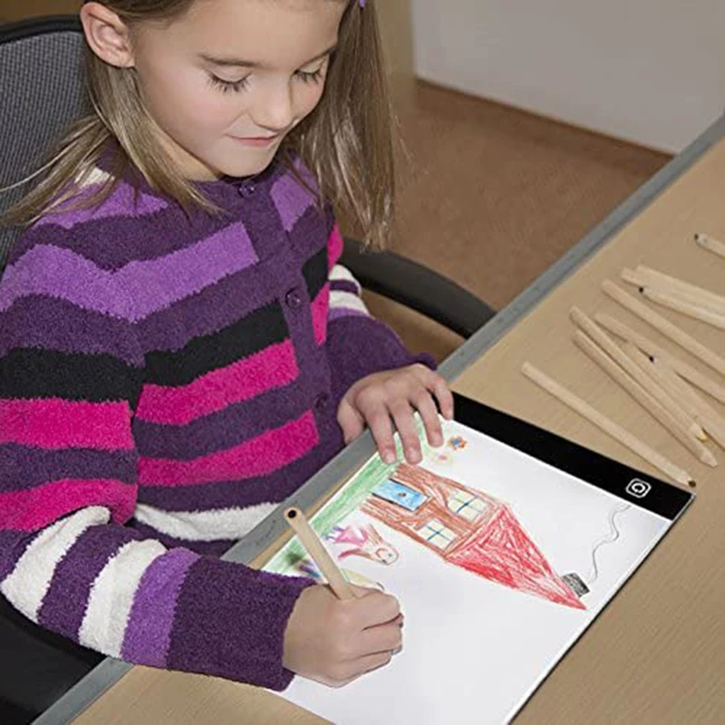 A4 A5 LED Drawing Tablet Three Level Digital Graphics Pad Light Pad Copy Board Electronic Art Graphic Painting Writing Table
