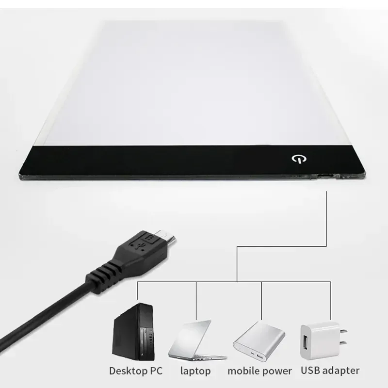 A4 A5 LED Drawing Tablet Three Level Digital Graphics Pad Light Pad Copy Board Electronic Art Graphic Painting Writing Table