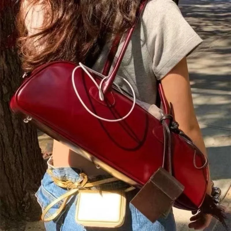 Luxury Zipper Large Capacity Shoulder Bag