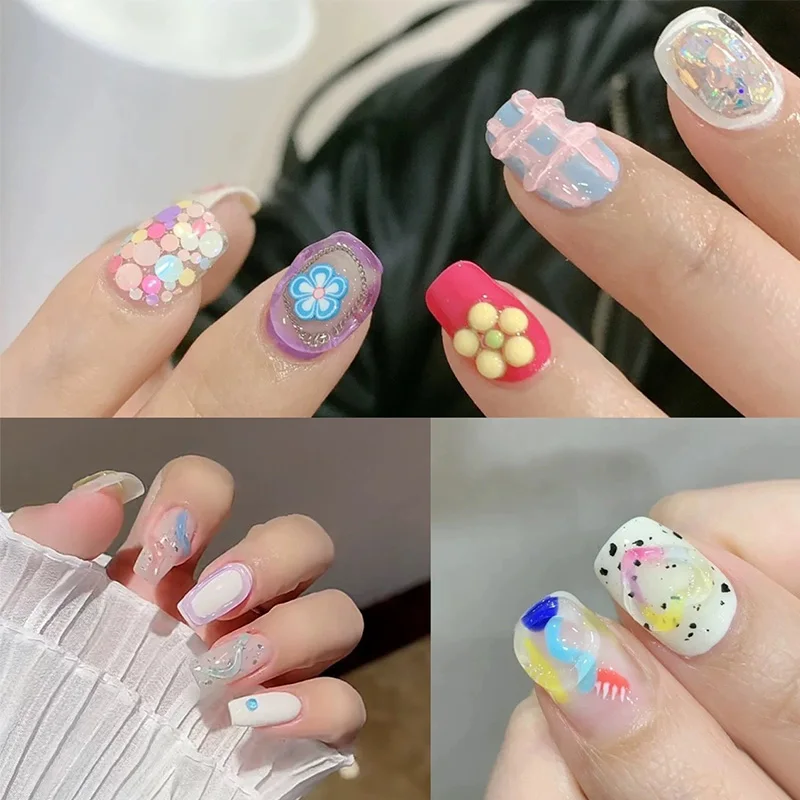 LILYCUTE 5D Solid Pudding Emboss Liner Gel Nail Polish Korean-style Painting Texture Modeling Stereoscopic Shaping Nail Art Gel - Image 3