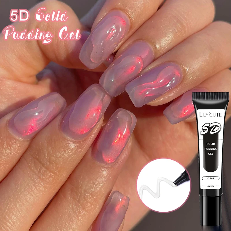 LILYCUTE 5D Solid Pudding Emboss Liner Gel Nail Polish Korean-style Painting Texture Modeling Stereoscopic Shaping Nail Art Gel LILYCUTE 5D Solid Pudding Emboss Liner Gel Nail Polish Korean-style Painting Texture Modeling Stereoscopic Shaping Nail Art Gel