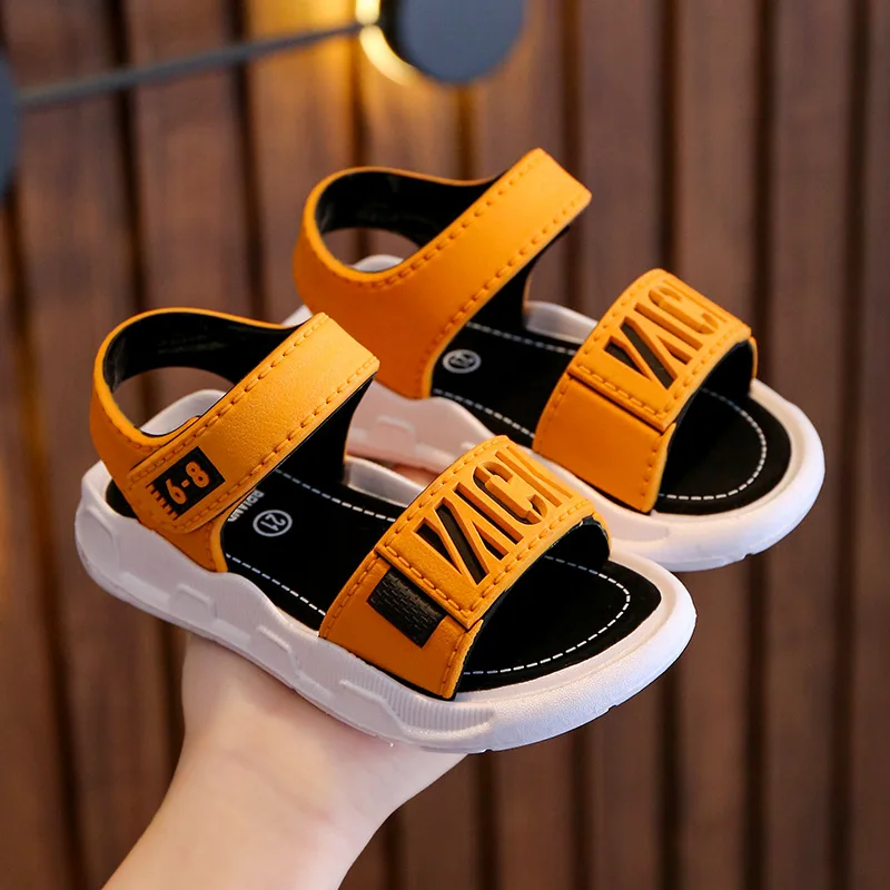 Alternative view of Summer Boys Girls Sandals Children Antiskid Wearproof Beach Sandals Cartoon Infant Toddler Shoes Soft Sole Kids Student Shoes
