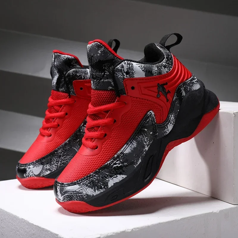 Alternative view of New Boys Brand Basketball Shoes for Kids Sneakers Thick Sole Non-slip Children Sports Shoes Child Boy Training Athletic Shoes