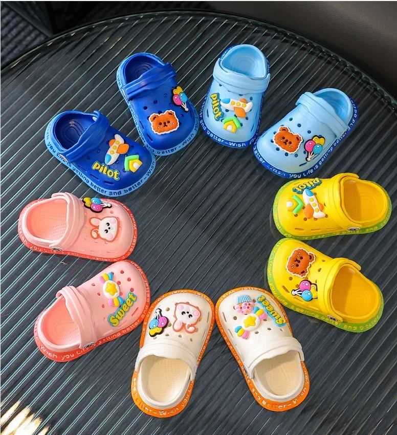 Summer Children Garden Clogs Shoes Boys&Girls Beach Sandal Kids Lightweight Breathable Cute Cartoon Slip Baby Slippers Summer Children Garden Clogs Shoes Boys&Girls Beach Sandal Kids Lightweight Breathable Cute Cartoon Slip Baby Slippers