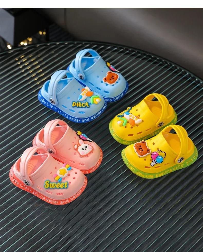 Summer Children Garden Clogs Shoes Boys&Girls Beach Sandal Kids Lightweight Breathable Cute Cartoon Slip Baby Slippers Summer Children Garden Clogs Shoes Boys&Girls Beach Sandal Kids Lightweight Breathable Cute Cartoon Slip Baby Slippers