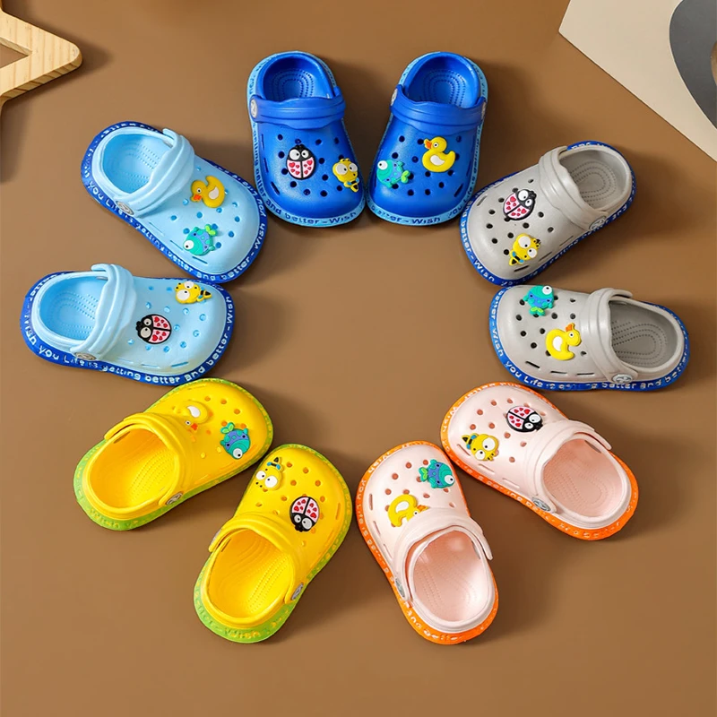 Alternative view of Kid Garden Shoes Sandals Summer Boys Girls Baby Baotou Sandal Infantil Soft Plastic Cute Cartoon Antiskid Casual Bathe Slippers