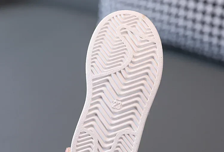 Children's Sneakers Kids Fashion Design White Non-slip Casual Shoes Boys Girls Hook Breathable Sneakers Toddler Outdoor Shoes