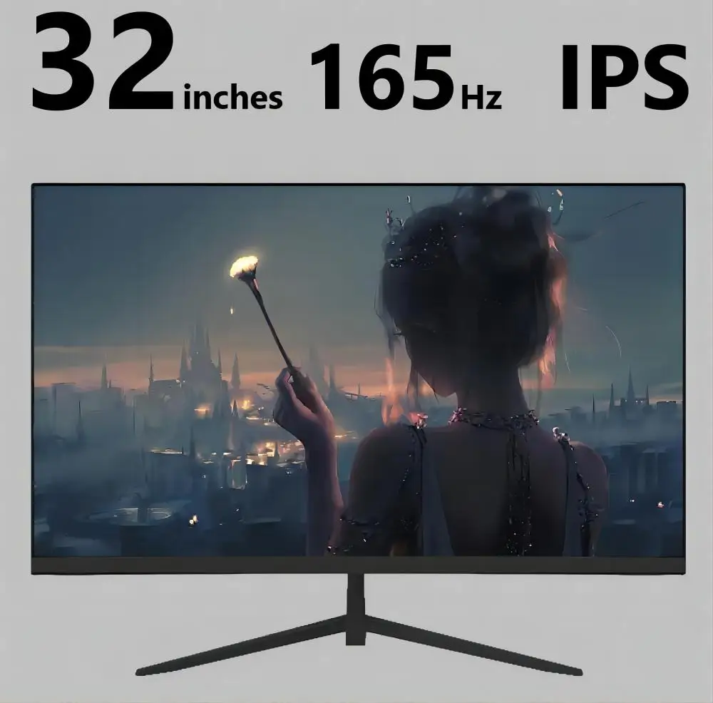 CHUBAN 32 inch 1K165Hz LCD computer monitor IPS high-definition straight screen Freesync game computer monitor HDMI/DP 1920*1080 CHUBAN 32 inch 1K165Hz LCD computer monitor IPS high-definition straight screen Freesync game computer monitor HDMI/DP 1920*1080