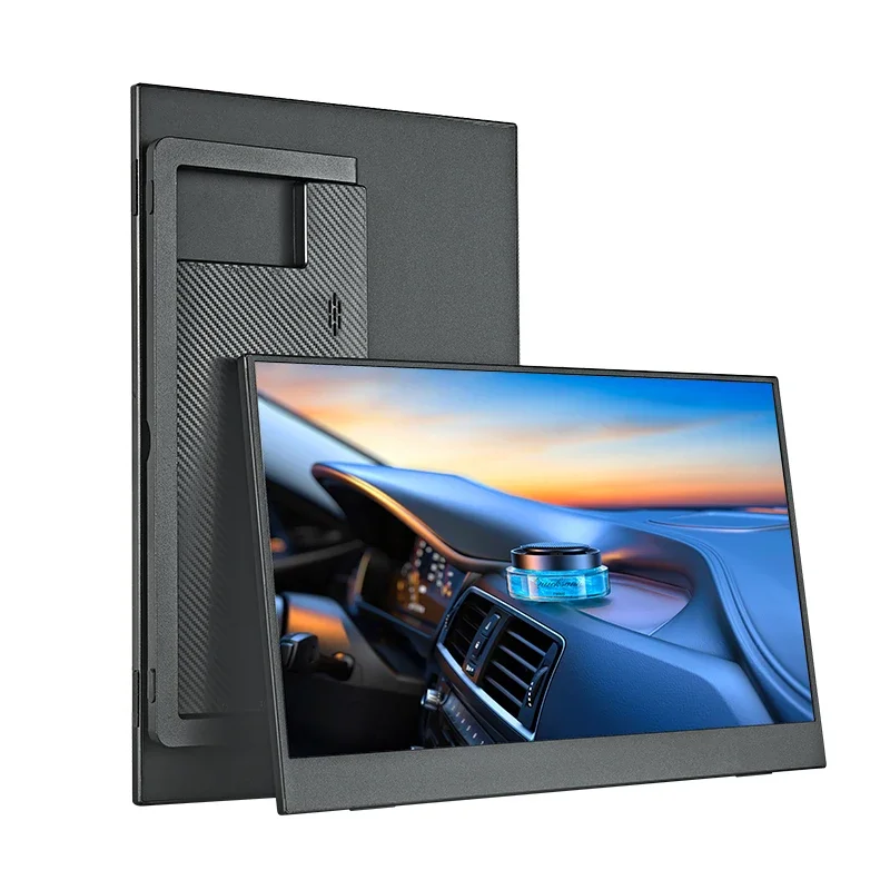 Alternative view of Anmite 14-Inch Portable Monitor Touchscreen1080P HDR 16:9 Low Blue Light For XBox PS4 / 5 Switch Cell Phone PC Loptop Extension