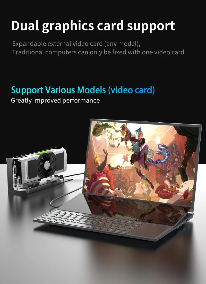 BYONE Dual Screen Gaming Laptop Computer 32GB/16GB DDR4 RAM 1TB/2TB SSD Intel Core I9 10th Gen Windows 11 Notebook Touch Laptop BYONE Dual Screen Gaming Laptop Computer 32GB/16GB DDR4 RAM 1TB/2TB SSD Intel Core I9 10th Gen Windows 11 Notebook Touch Laptop