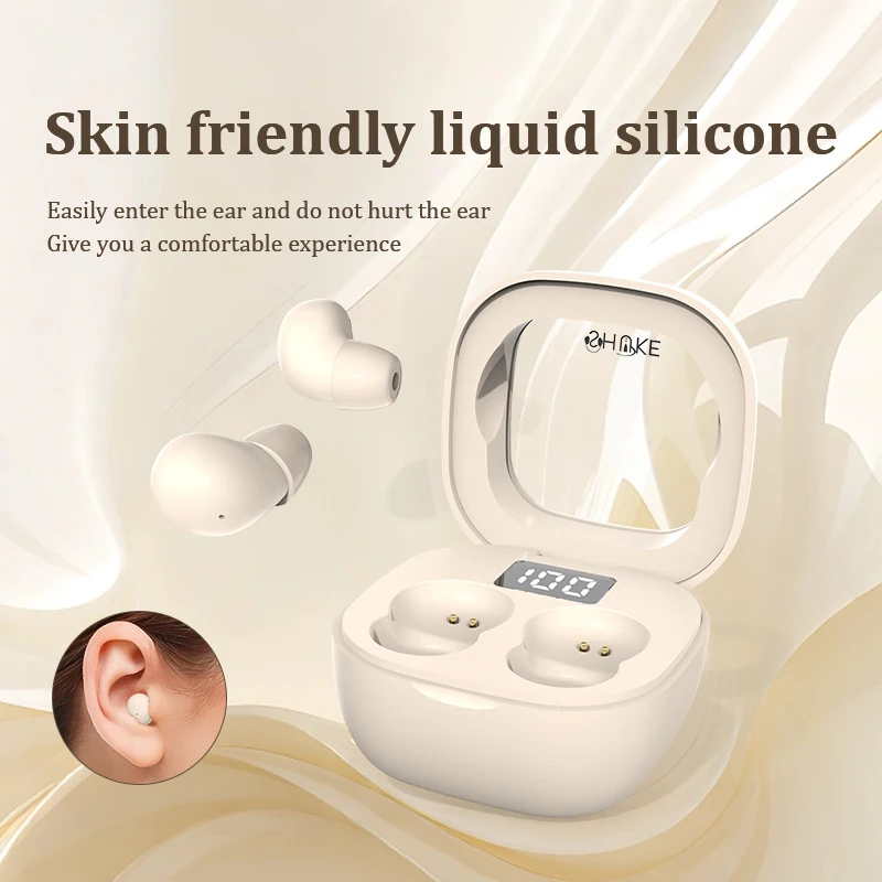 Alternative view of SK Small Headphones Wireless Bluetooth Headset Sport Sleeping Invisible Comfortable To Wear Bass Earbuds Earphone For All Phones