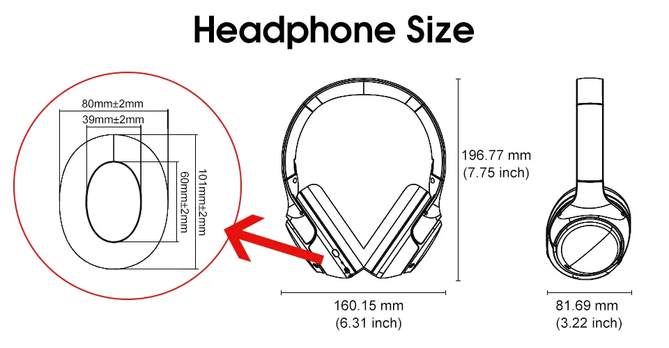QCY H3 ANC Wireless Headphones Bluetooth 5.4 Hi-Res Audio Over Ear Headset 43dB Hybrid Active Noise Cancellation Earphones 60H QCY H3 ANC Wireless Headphones Bluetooth 5.4 Hi-Res Audio Over Ear Headset 43dB Hybrid Active Noise Cancellation Earphones 60H