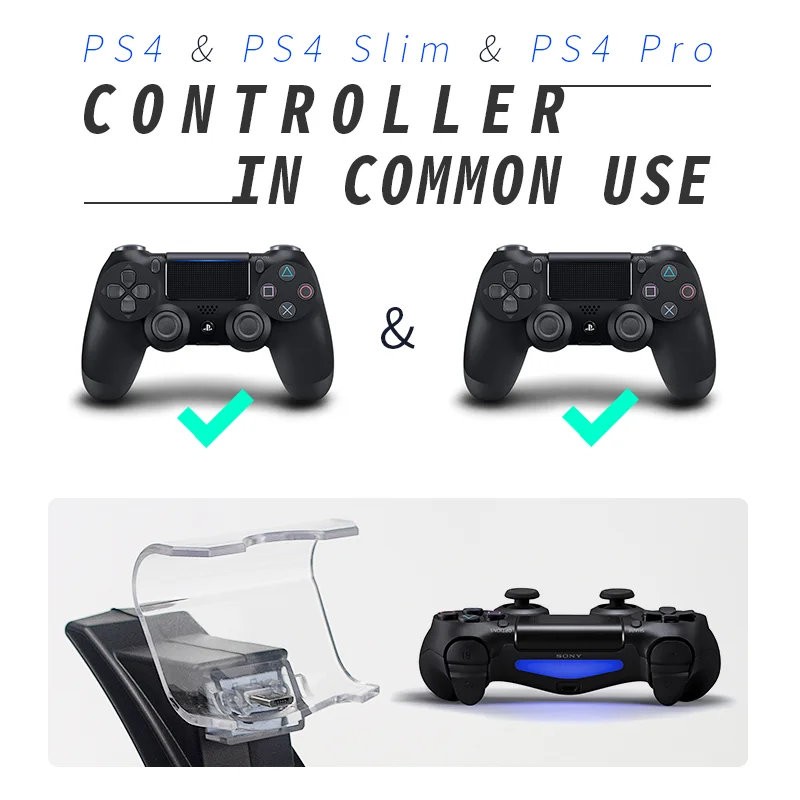 Alternative view of DATA FROG Controller Charger For PlayStation 4 LED Dual USB Charging Dock Station For Dualshock 4/PS4 Slim Pro Gaming Controller