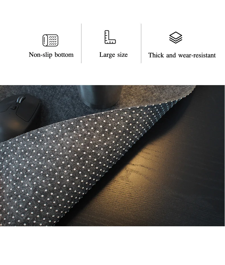 Cushion Large XXL gaming mouse pad Computer Desk Mat Table Keyboard Wool Felt Laptop Desk Non-slip deskpad Mousepad Cushion Large XXL gaming mouse pad Computer Desk Mat Table Keyboard Wool Felt Laptop Desk Non-slip deskpad Mousepad