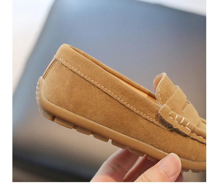 Boy Leather Shoe Fashion Solid Color Versatile Kids School Causal Single Shoes Breathable Non-slip Children Slip-on Flat Loafers Boy Leather Shoe Fashion Solid Color Versatile Kids School Causal Single Shoes Breathable Non-slip Children Slip-on Flat Loafers