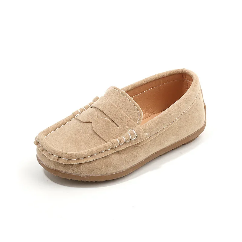 Boy Leather Shoe Fashion Solid Color Versatile Kids School Causal Single Shoes Breathable Non-slip Children Slip-on Flat Loafers Boy Leather Shoe Fashion Solid Color Versatile Kids School Causal Single Shoes Breathable Non-slip Children Slip-on Flat Loafers