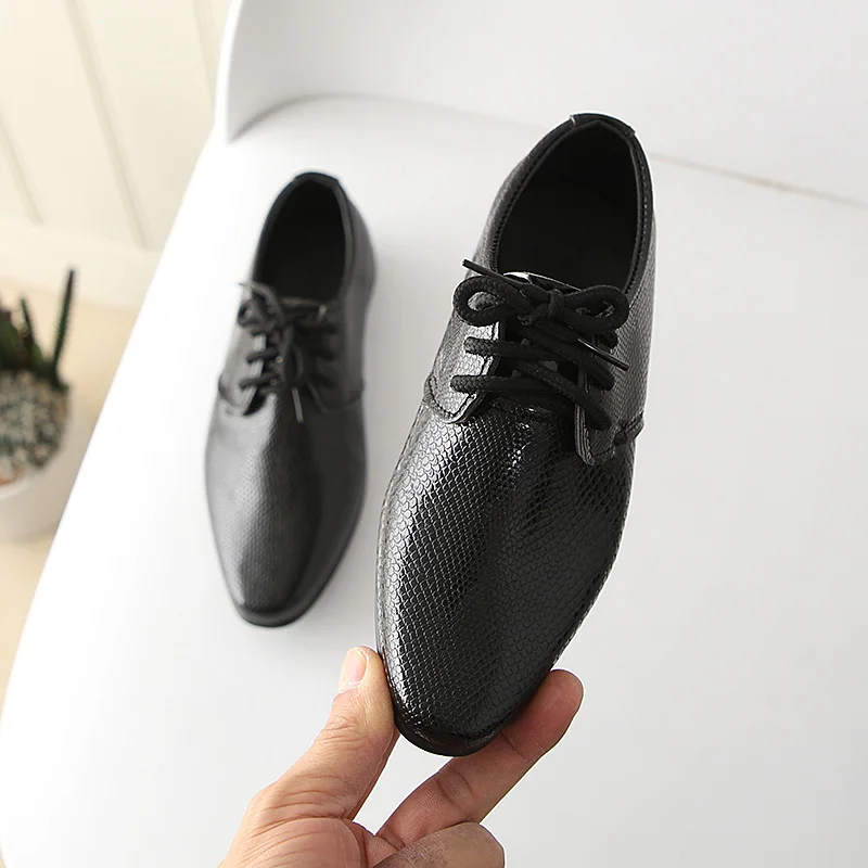 Alternative view of Iawesome Boys Leather Shoes Kids Flats Lace-up Children's Wedding Shoes For Toddlers Boy Big Boys Fashion For Performance