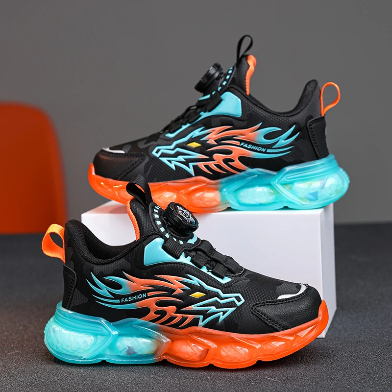 Fashion Children Shoes Boys Sneaker Dragon Print 2024 Kids Sports Tennis Platform Chunky Spring Outdoor Boy Shoes Sneaker Fashion Children Shoes Boys Sneaker Dragon Print 2024 Kids Sports Tennis Platform Chunky Spring Outdoor Boy Shoes Sneaker