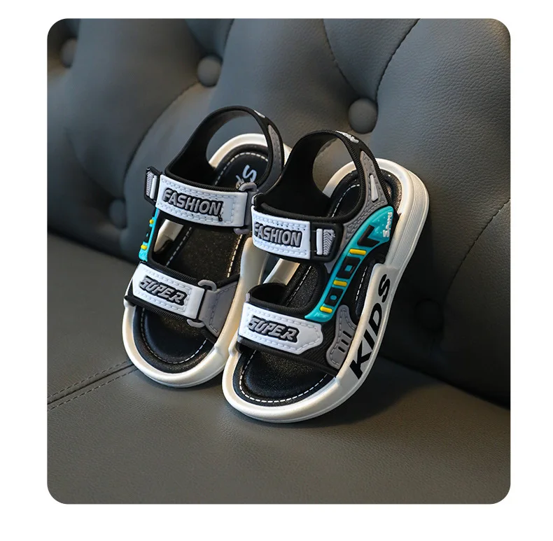sandalias 23 Boy Fashion Child Sandals Summer Children's Sneakers Anti Slip Soft Sole Casual Beach Shoes Kid Shoes zapatos niña