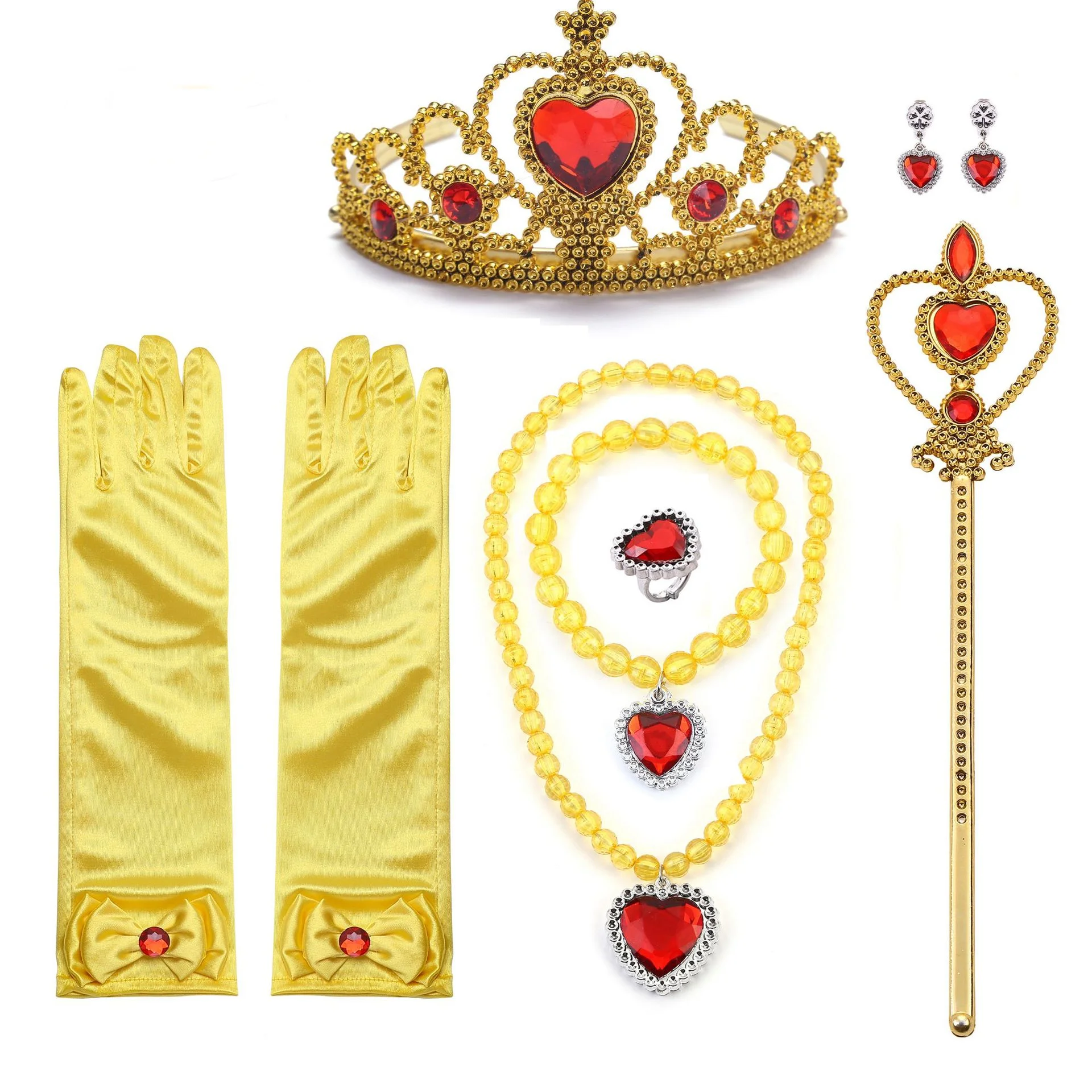 Kids Princess Cosplay Costume Plastic Crystal Tiara Snowflake Jewelry Necklace Earrings Kit Girl Elsa Anna Party Dress Accessory Kids Princess Cosplay Costume Plastic Crystal Tiara Snowflake Jewelry Necklace Earrings Kit Girl Elsa Anna Party Dress Accessory