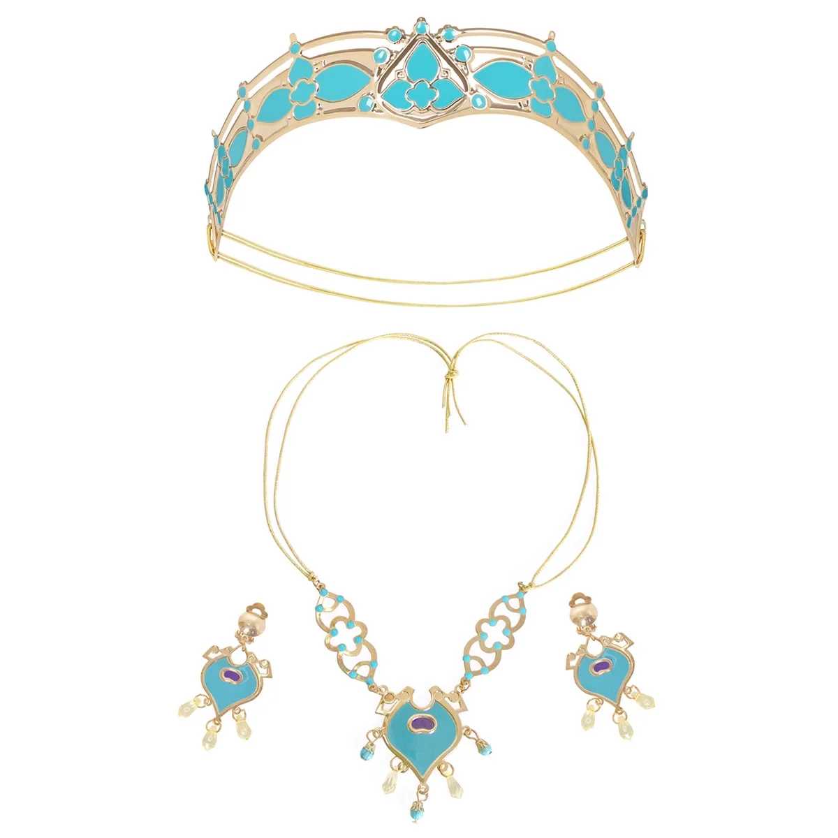 Kids Princess Cosplay Costume Plastic Crystal Tiara Snowflake Jewelry Necklace Earrings Kit Girl Elsa Anna Party Dress Accessory Kids Princess Cosplay Costume Plastic Crystal Tiara Snowflake Jewelry Necklace Earrings Kit Girl Elsa Anna Party Dress Accessory