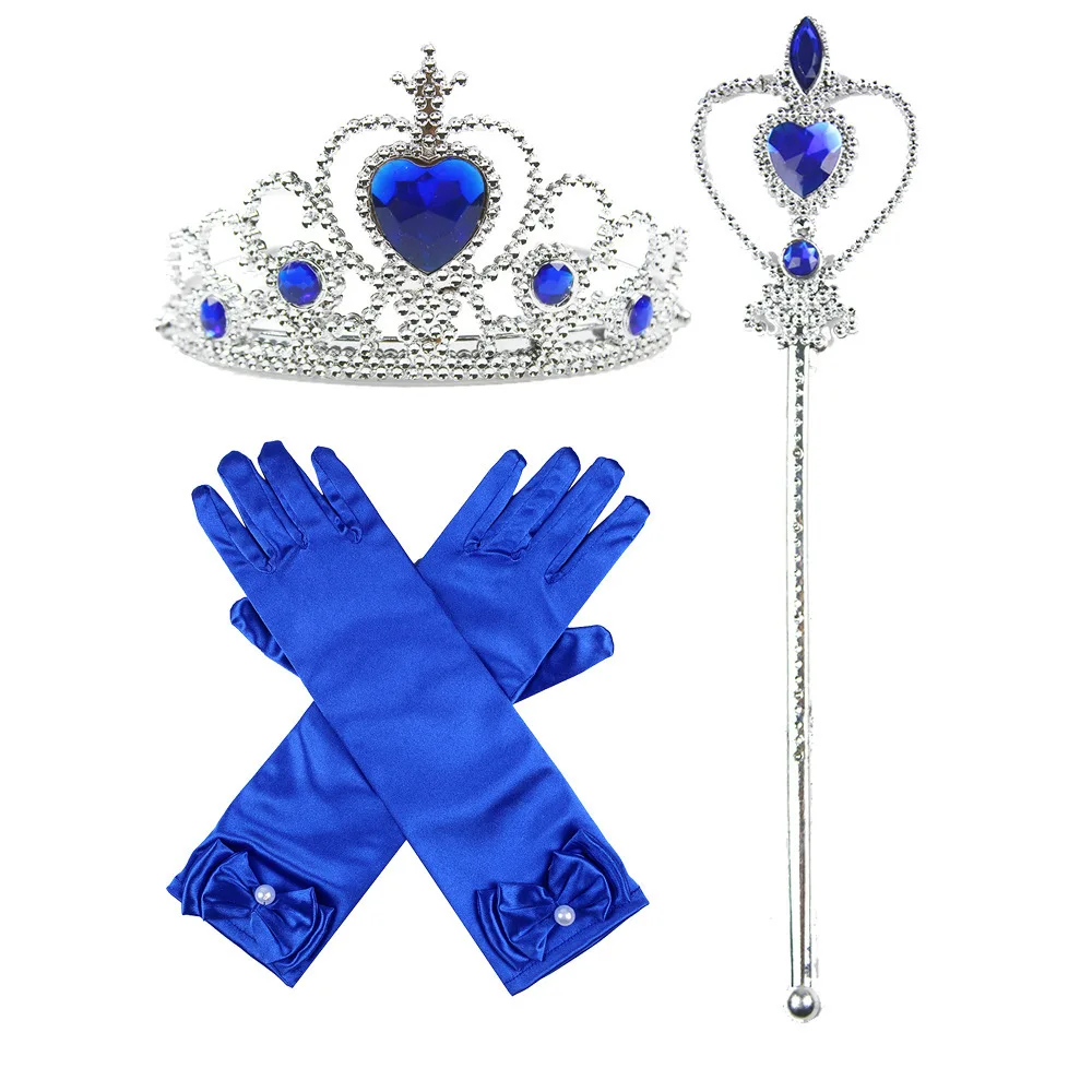 Kids Princess Cosplay Costume Plastic Crystal Tiara Snowflake Jewelry Necklace Earrings Kit Girl Elsa Anna Party Dress Accessory Kids Princess Cosplay Costume Plastic Crystal Tiara Snowflake Jewelry Necklace Earrings Kit Girl Elsa Anna Party Dress Accessory