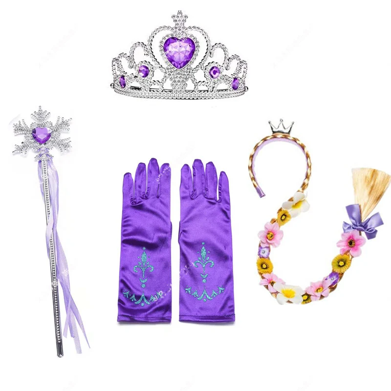 Kids Princess Cosplay Costume Plastic Crystal Tiara Snowflake Jewelry Necklace Earrings Kit Girl Elsa Anna Party Dress Accessory Kids Princess Cosplay Costume Plastic Crystal Tiara Snowflake Jewelry Necklace Earrings Kit Girl Elsa Anna Party Dress Accessory