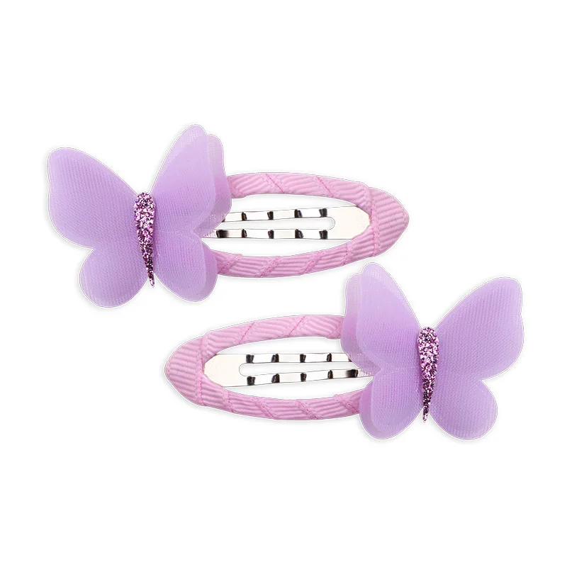 2 Pcs/lot Hair Tie Unicorn Children Newborn Kids Headwear Baby Girl Accessories Hairpin Clip Flower Bird Fox Butterfly Cute Gift