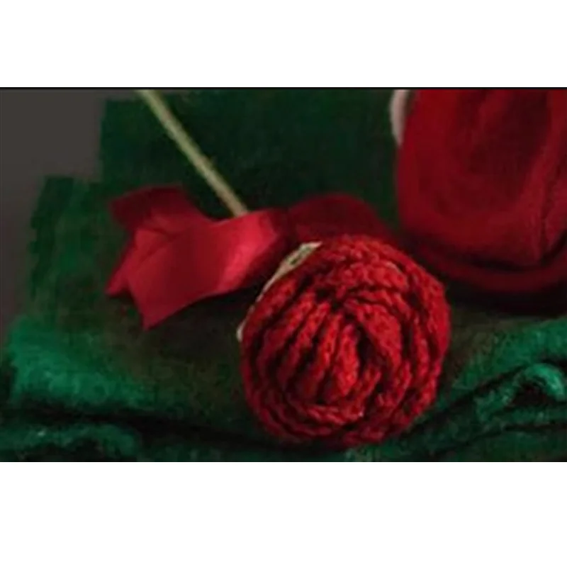 Knitted rose