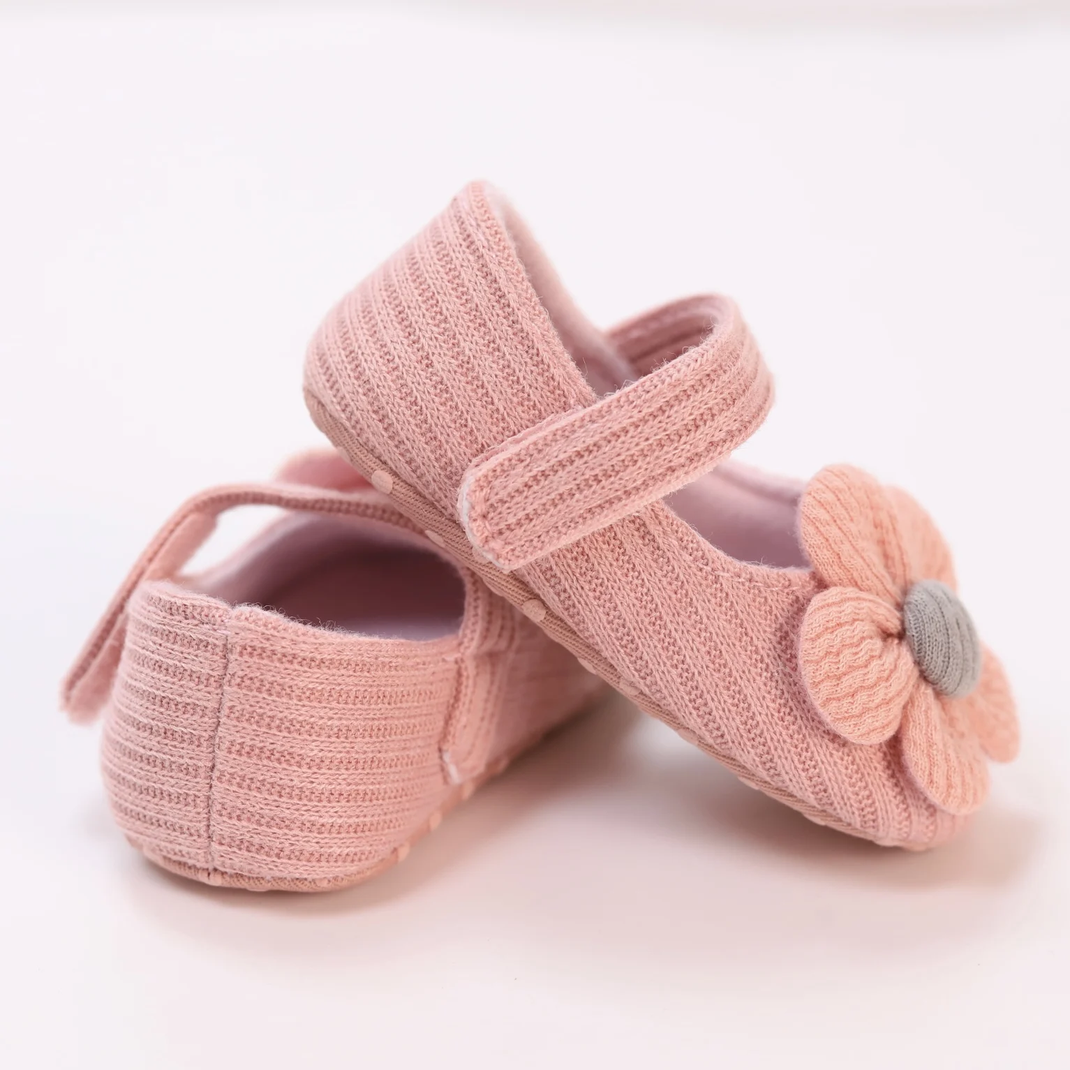 Alternative view of Cute Flower Mary Jane Flat Shoes For Baby Girls, Trendy Lightweight Soft Shoes For Indoor Outdoor Party Performance, Spring