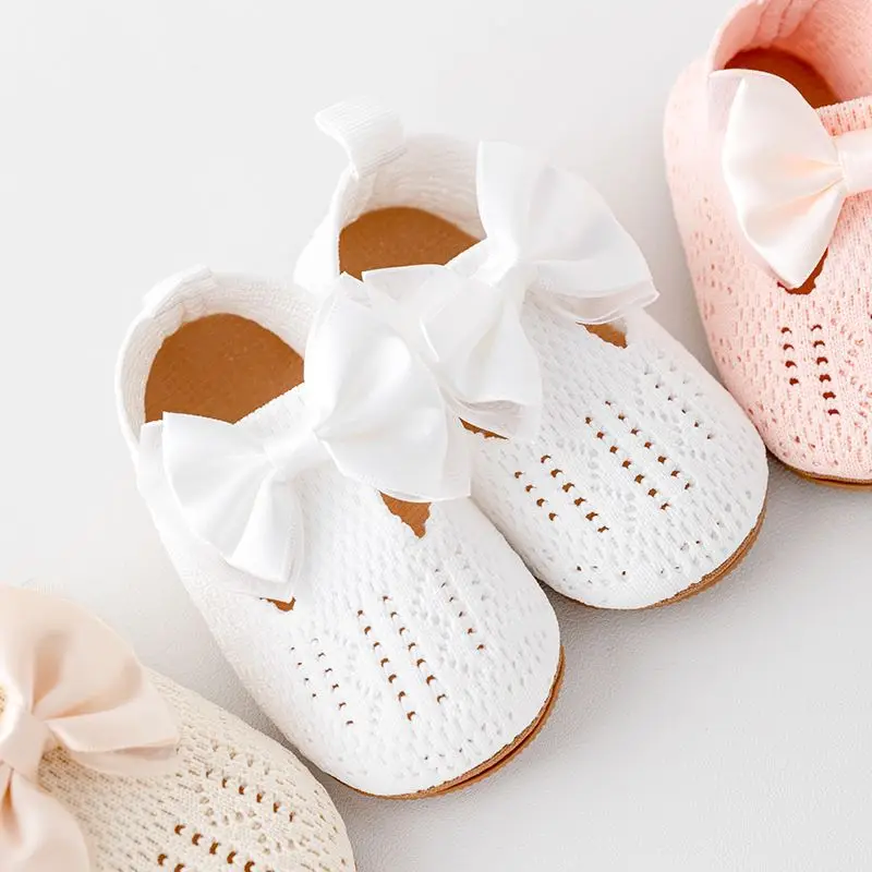 Alternative view of Baby Spring and Autumn Shoes Cute Bowknot for Toddler Girl 0-9-18 Months Infant Shoe Soft Breathable Anti-slip Sole High Quality
