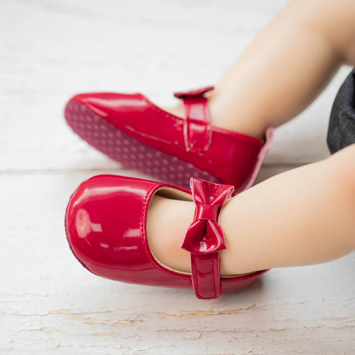KIDSUN Newborn Baby Shoes Infant Girls Shoes PU Anti-slip Bowknot Classic Princess Dress Shoes Toddler First Walker Crib Shoe