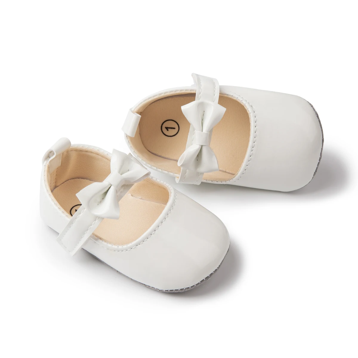 KIDSUN Newborn Baby Shoes Infant Girls Shoes PU Anti-slip Bowknot Classic Princess Dress Shoes Toddler First Walker Crib Shoe