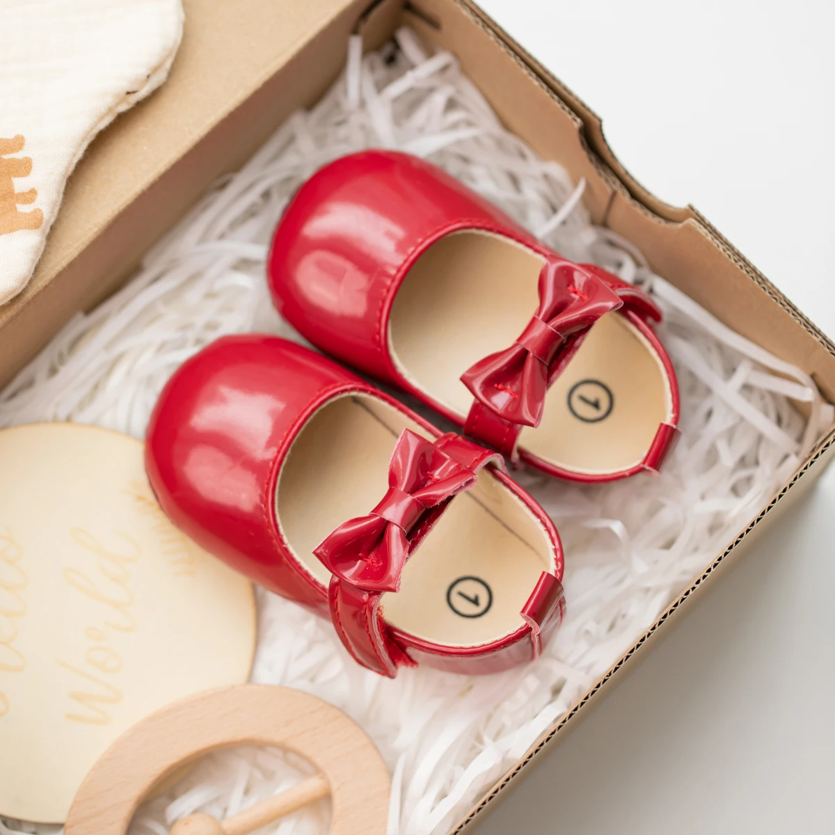 KIDSUN Newborn Baby Shoes Infant Girls Shoes PU Anti-slip Bowknot Classic Princess Dress Shoes Toddler First Walker Crib Shoe