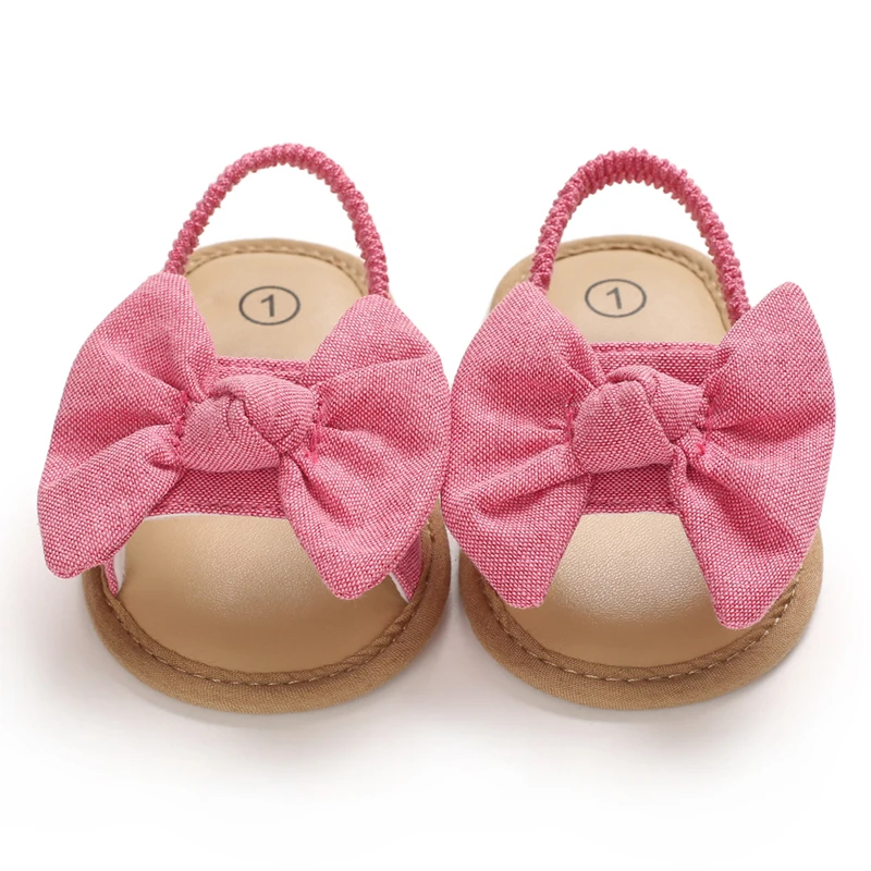 0-18 Months Baby Girls Sweet Flowers Sandals Summer Soft Sole Flat Princess Dress Shoes Infant Non-Slip First Walkers Footwear