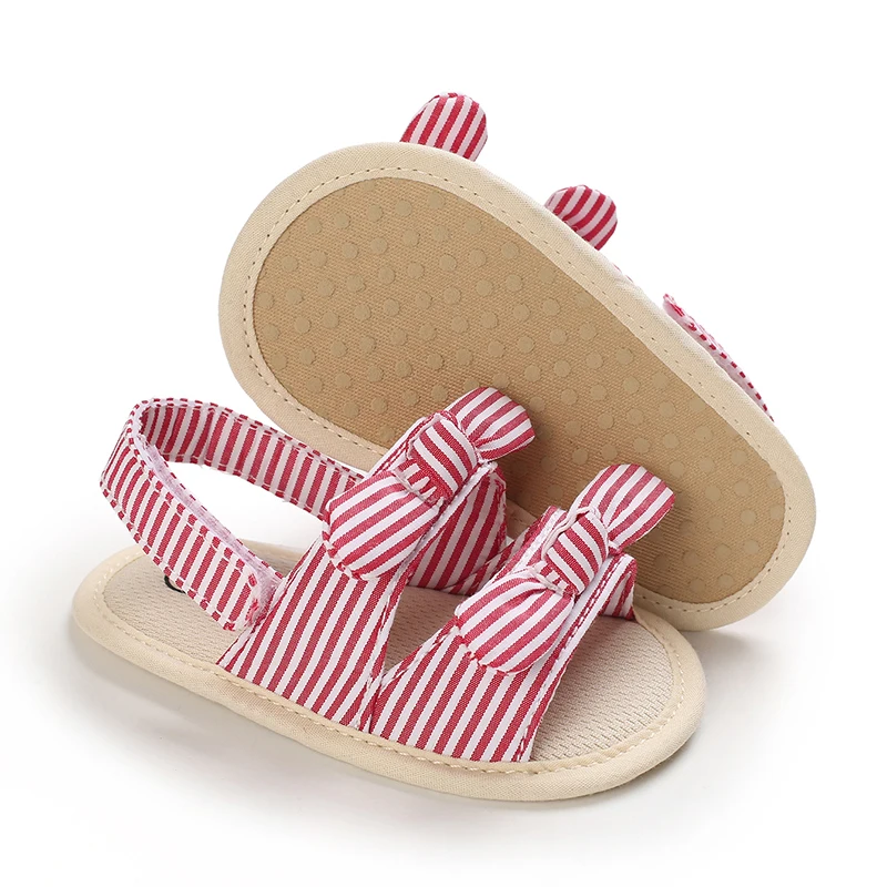 0-18 Months Baby Girls Sweet Flowers Sandals Summer Soft Sole Flat Princess Dress Shoes Infant Non-Slip First Walkers Footwear