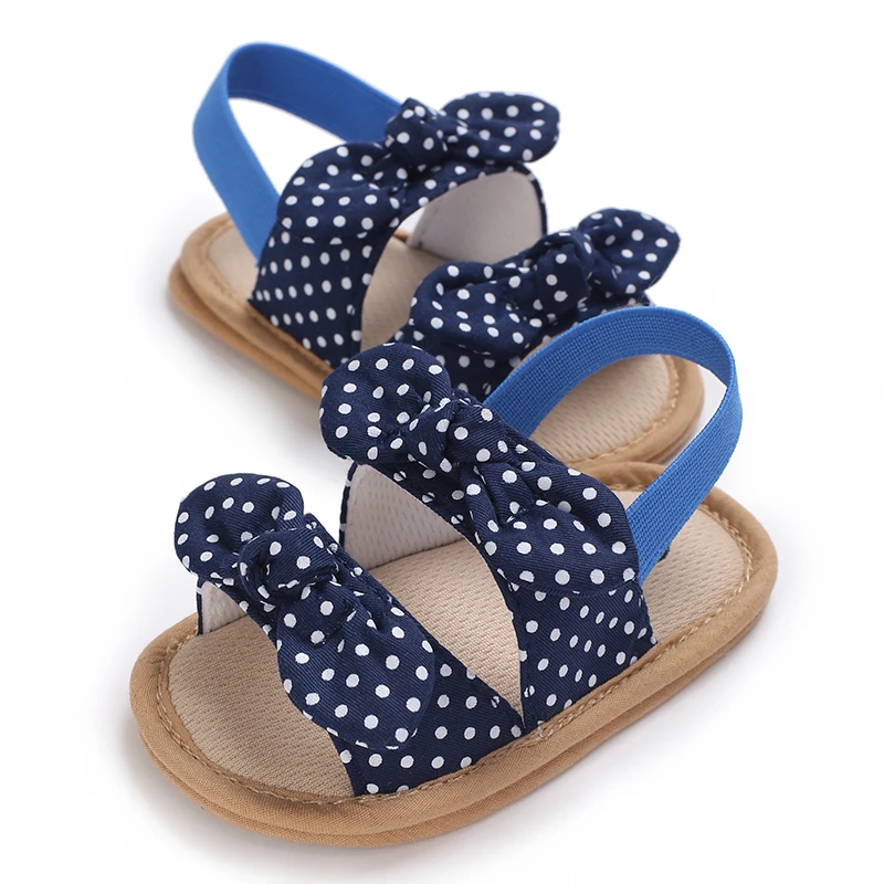 0-18 Months Baby Girls Sweet Flowers Sandals Summer Soft Sole Flat Princess Dress Shoes Infant Non-Slip First Walkers Footwear