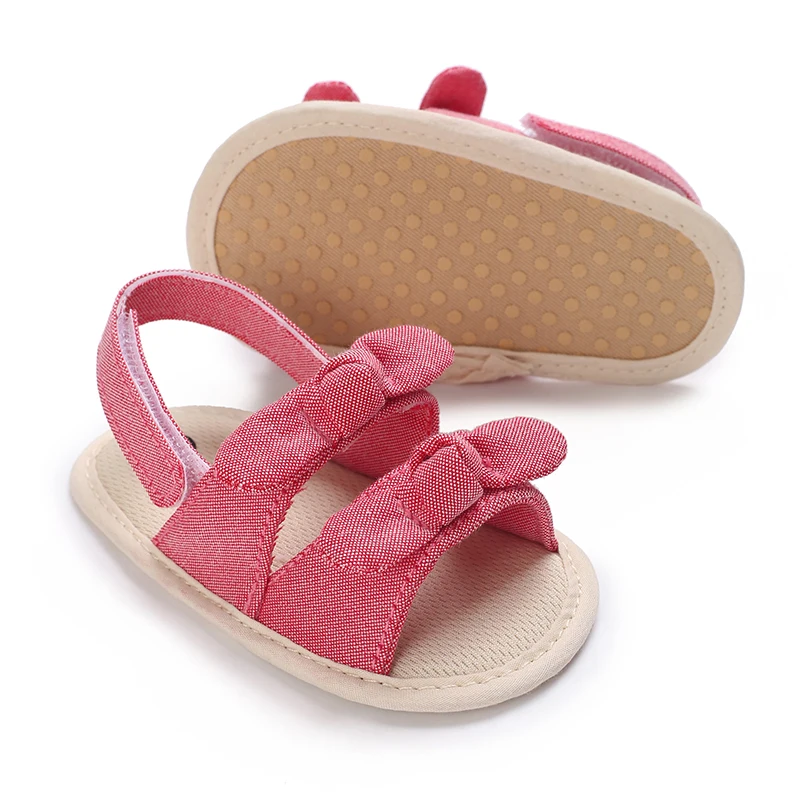 0-18 Months Baby Girls Sweet Flowers Sandals Summer Soft Sole Flat Princess Dress Shoes Infant Non-Slip First Walkers Footwear