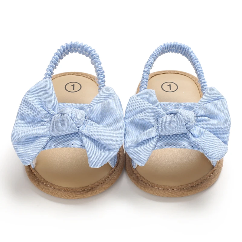 0-18 Months Baby Girls Sweet Flowers Sandals Summer Soft Sole Flat Princess Dress Shoes Infant Non-Slip First Walkers Footwear