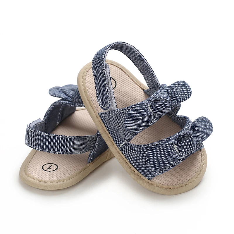 0-18 Months Baby Girls Sweet Flowers Sandals Summer Soft Sole Flat Princess Dress Shoes Infant Non-Slip First Walkers Footwear