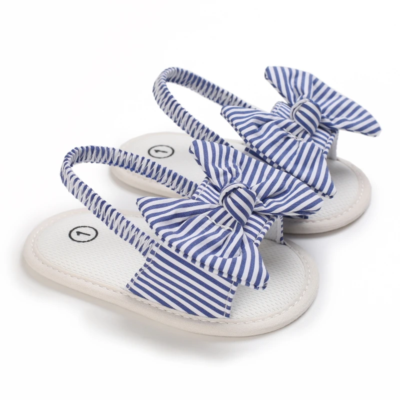 0-18 Months Baby Girls Sweet Flowers Sandals Summer Soft Sole Flat Princess Dress Shoes Infant Non-Slip First Walkers Footwear
