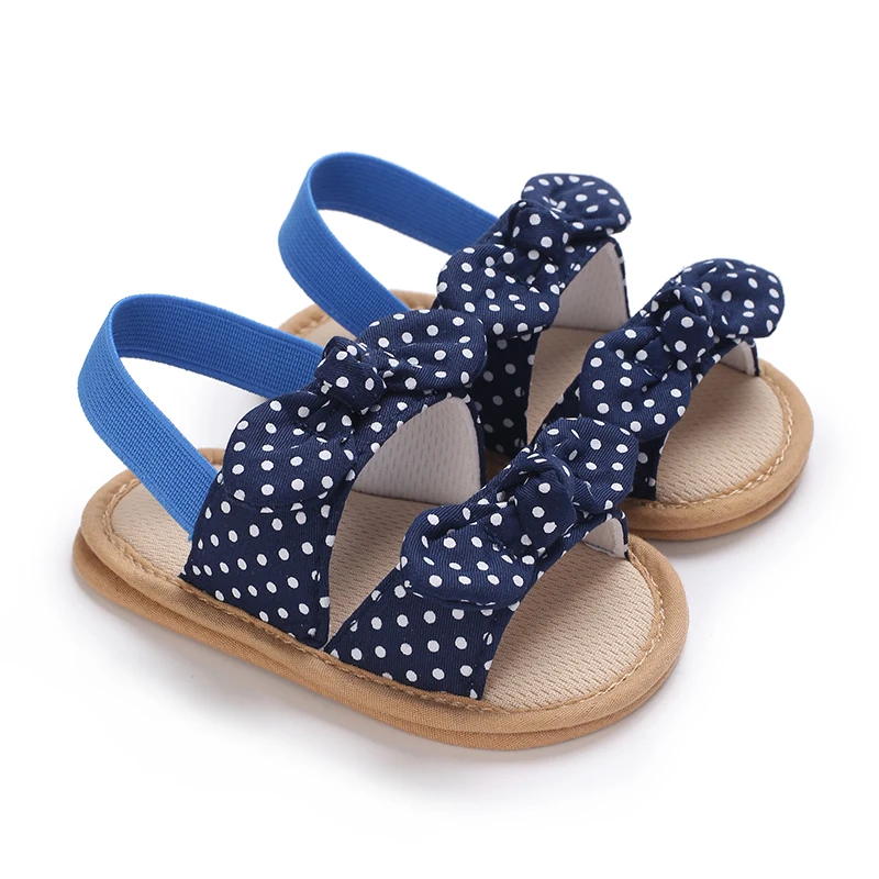 0-18 Months Baby Girls Sweet Flowers Sandals Summer Soft Sole Flat Princess Dress Shoes Infant Non-Slip First Walkers Footwear