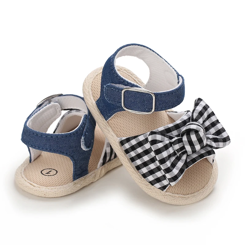 0-18 Months Baby Girls Sweet Flowers Sandals Summer Soft Sole Flat Princess Dress Shoes Infant Non-Slip First Walkers Footwear
