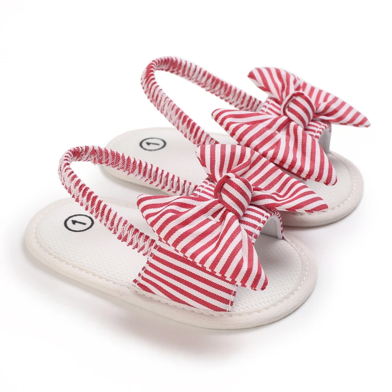 0-18 Months Baby Girls Sweet Flowers Sandals Summer Soft Sole Flat Princess Dress Shoes Infant Non-Slip First Walkers Footwear