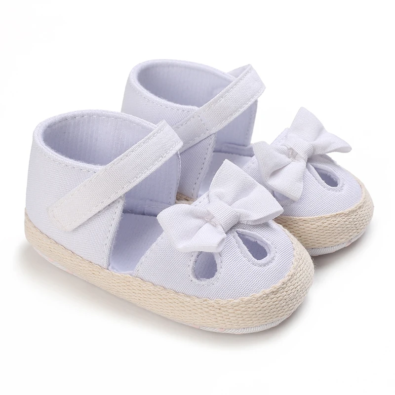 0-18 Months Baby Girls Sweet Flowers Sandals Summer Soft Sole Flat Princess Dress Shoes Infant Non-Slip First Walkers Footwear