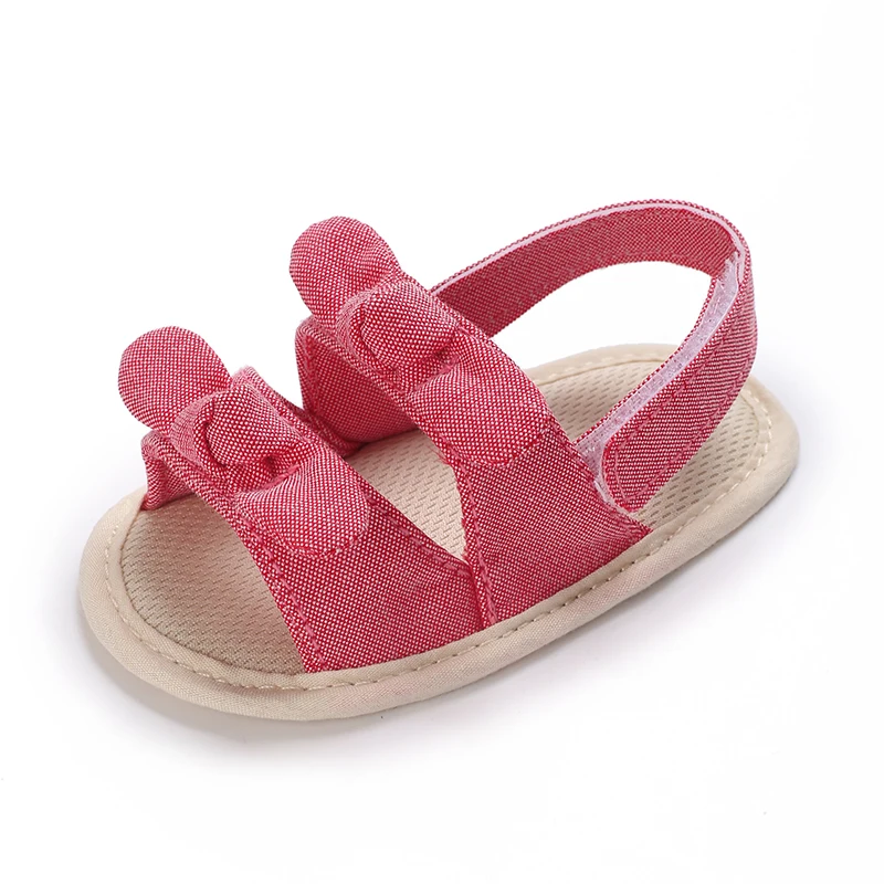 0-18 Months Baby Girls Sweet Flowers Sandals Summer Soft Sole Flat Princess Dress Shoes Infant Non-Slip First Walkers Footwear